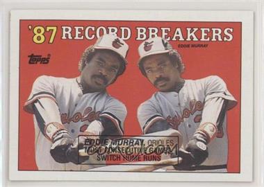 1988 Topps - [Base] #4.2 - Record Breakers - Eddie Murray (Black Box on Front)