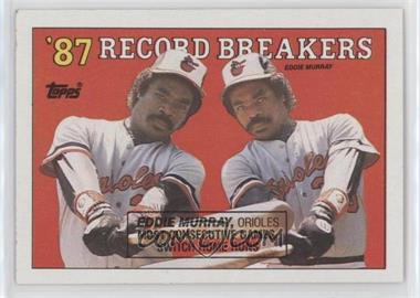 1988 Topps - [Base] #4.2 - Record Breakers - Eddie Murray (Black Box on Front)