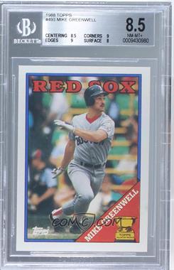 1988 Topps - [Base] #493 - Topps All-Star Rookie - Mike Greenwell [BGS 8.5 NM‑MT+]