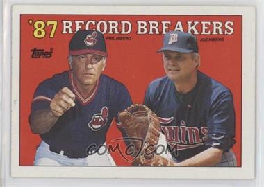 1988 Topps - [Base] #5 - Record Breakers - Phil Niekro, Joe Niekro