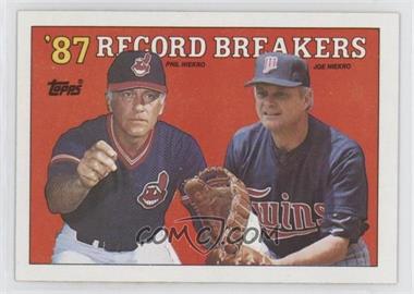 1988 Topps - [Base] #5 - Record Breakers - Phil Niekro, Joe Niekro