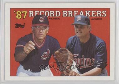 1988 Topps - [Base] #5 - Record Breakers - Phil Niekro, Joe Niekro