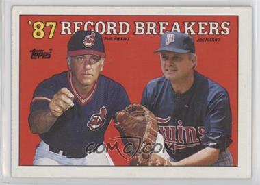 1988 Topps - [Base] #5 - Record Breakers - Phil Niekro, Joe Niekro