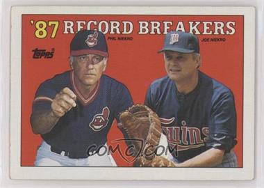 1988 Topps - [Base] #5 - Record Breakers - Phil Niekro, Joe Niekro