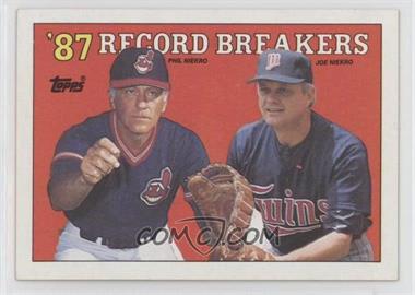 1988 Topps - [Base] #5 - Record Breakers - Phil Niekro, Joe Niekro