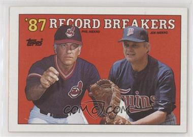 1988 Topps - [Base] #5 - Record Breakers - Phil Niekro, Joe Niekro