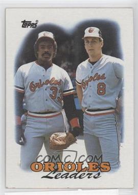 1988 Topps - [Base] #51 - Team Leaders - Baltimore Orioles [EX to NM]