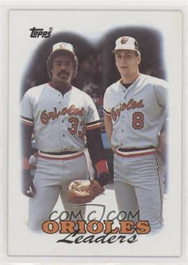 1988 Topps - [Base] #51 - Team Leaders - Baltimore Orioles