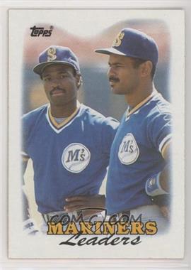 1988 Topps - [Base] #519 - Team Leaders - Seattle Mariners