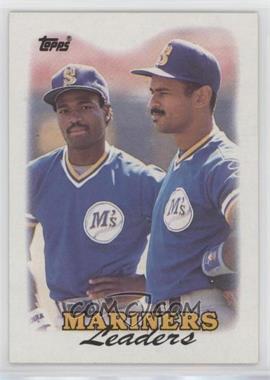 1988 Topps - [Base] #519 - Team Leaders - Seattle Mariners