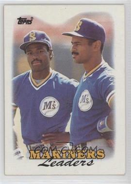 1988 Topps - [Base] #519 - Team Leaders - Seattle Mariners