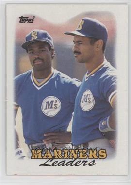 1988 Topps - [Base] #519 - Team Leaders - Seattle Mariners