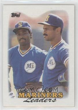 1988 Topps - [Base] #519 - Team Leaders - Seattle Mariners