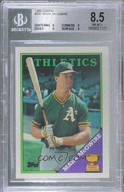 1988 Topps - [Base] #580 - Topps All-Star Rookie - Mark McGwire [BGS 8.5 NM‑MT+]