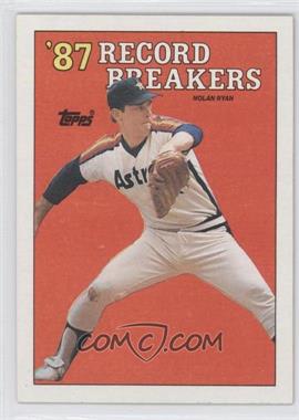 1988 Topps - [Base] #6 - Record Breakers - Nolan Ryan