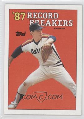 1988 Topps - [Base] #6 - Record Breakers - Nolan Ryan