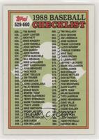 Checklist - Cards 529-660