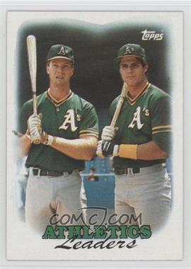 1988 Topps - [Base] #759 - Team Leaders - Oakland Athletics