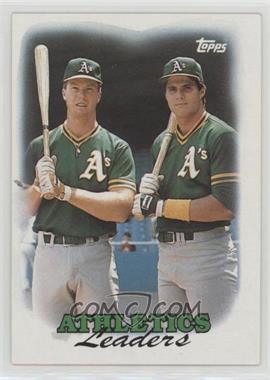 1988 Topps - [Base] #759 - Team Leaders - Oakland Athletics