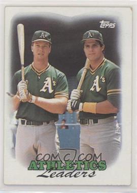 1988 Topps - [Base] #759 - Team Leaders - Oakland Athletics