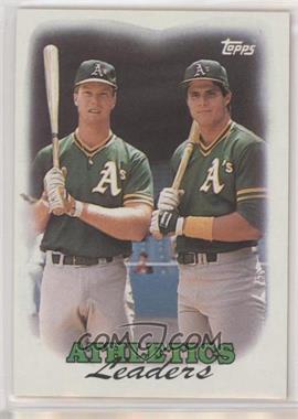 1988 Topps - [Base] #759 - Team Leaders - Oakland Athletics