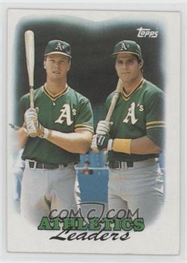 1988 Topps - [Base] #759 - Team Leaders - Oakland Athletics