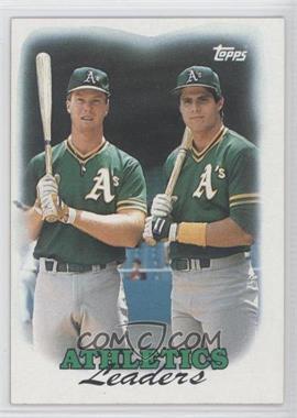 1988 Topps - [Base] #759 - Team Leaders - Oakland Athletics