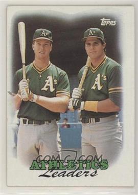 1988 Topps - [Base] #759 - Team Leaders - Oakland Athletics