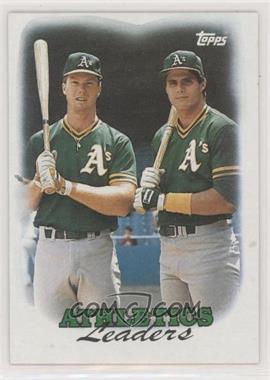 1988 Topps - [Base] #759 - Team Leaders - Oakland Athletics