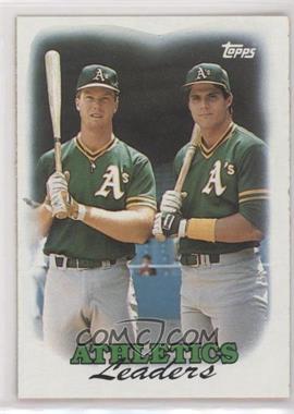 1988 Topps - [Base] #759 - Team Leaders - Oakland Athletics