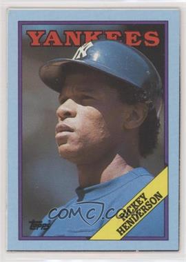 1988 Topps - Wax Box Bottom #M - Rickey Henderson