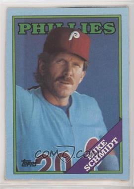 1988 Topps - Wax Box Bottom #O - Mike Schmidt [Poor to Fair]