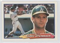 Terry Steinbach (B* on Back; Black Topps Logo)