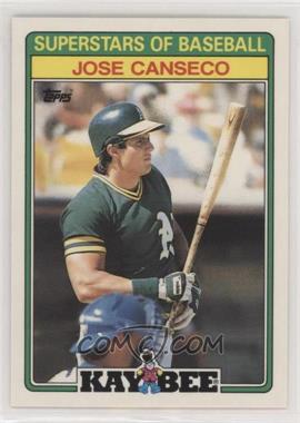 1988 Topps Kay Bee Toys Superstars of Baseball - [Base] #3 - Jose Canseco
