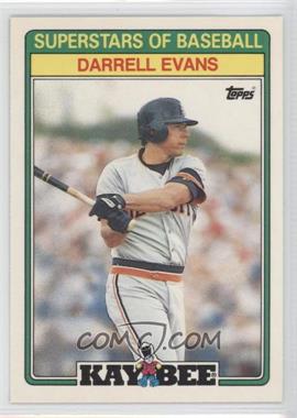 1988 Topps Kay Bee Toys Superstars of Baseball - [Base] #9 - Darrell Evans