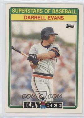 1988 Topps Kay Bee Toys Superstars of Baseball - [Base] #9 - Darrell Evans