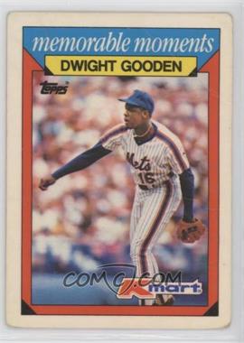 1988 Topps Kmart Memorable Moments - [Base] #10 - Dwight Gooden [COMC RCR Poor]