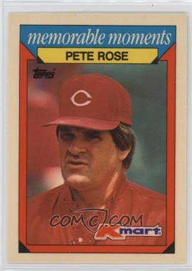 1988 Topps Kmart Memorable Moments - [Base] #22 - Pete Rose