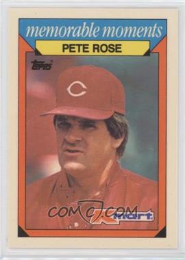 1988 Topps Kmart Memorable Moments - [Base] #22 - Pete Rose