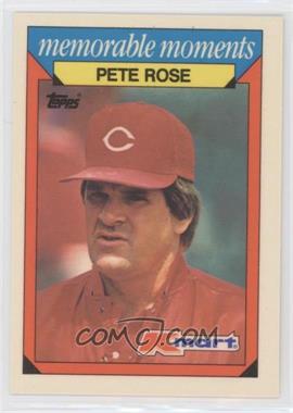 1988 Topps Kmart Memorable Moments - [Base] #22 - Pete Rose