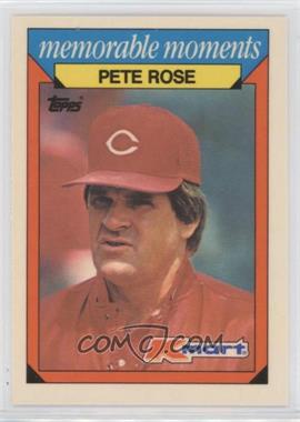 1988 Topps Kmart Memorable Moments - [Base] #22 - Pete Rose