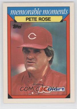 1988 Topps Kmart Memorable Moments - [Base] #22 - Pete Rose