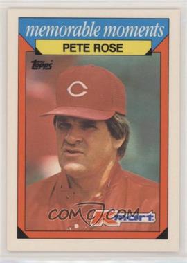 1988 Topps Kmart Memorable Moments - [Base] #22 - Pete Rose