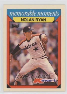 1988 Topps Kmart Memorable Moments - [Base] #23 - Nolan Ryan