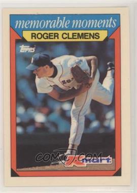 1988 Topps Kmart Memorable Moments - [Base] #7 - Roger Clemens