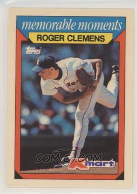 1988 Topps Kmart Memorable Moments - [Base] #7 - Roger Clemens