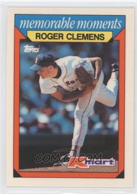1988 Topps Kmart Memorable Moments - [Base] #7 - Roger Clemens