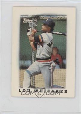 1988 Topps League Leaders Minis - [Base] #13 - Lou Whitaker