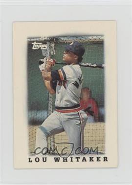 1988 Topps League Leaders Minis - [Base] #13 - Lou Whitaker [Noted]