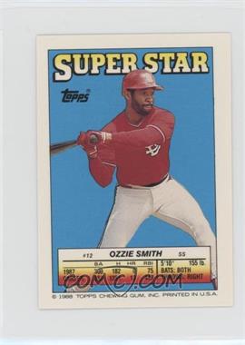 1988 Topps Super Star Sticker Back Cards - [Base] #12.159 - Ozzie Smith (Dave Winfield 159)